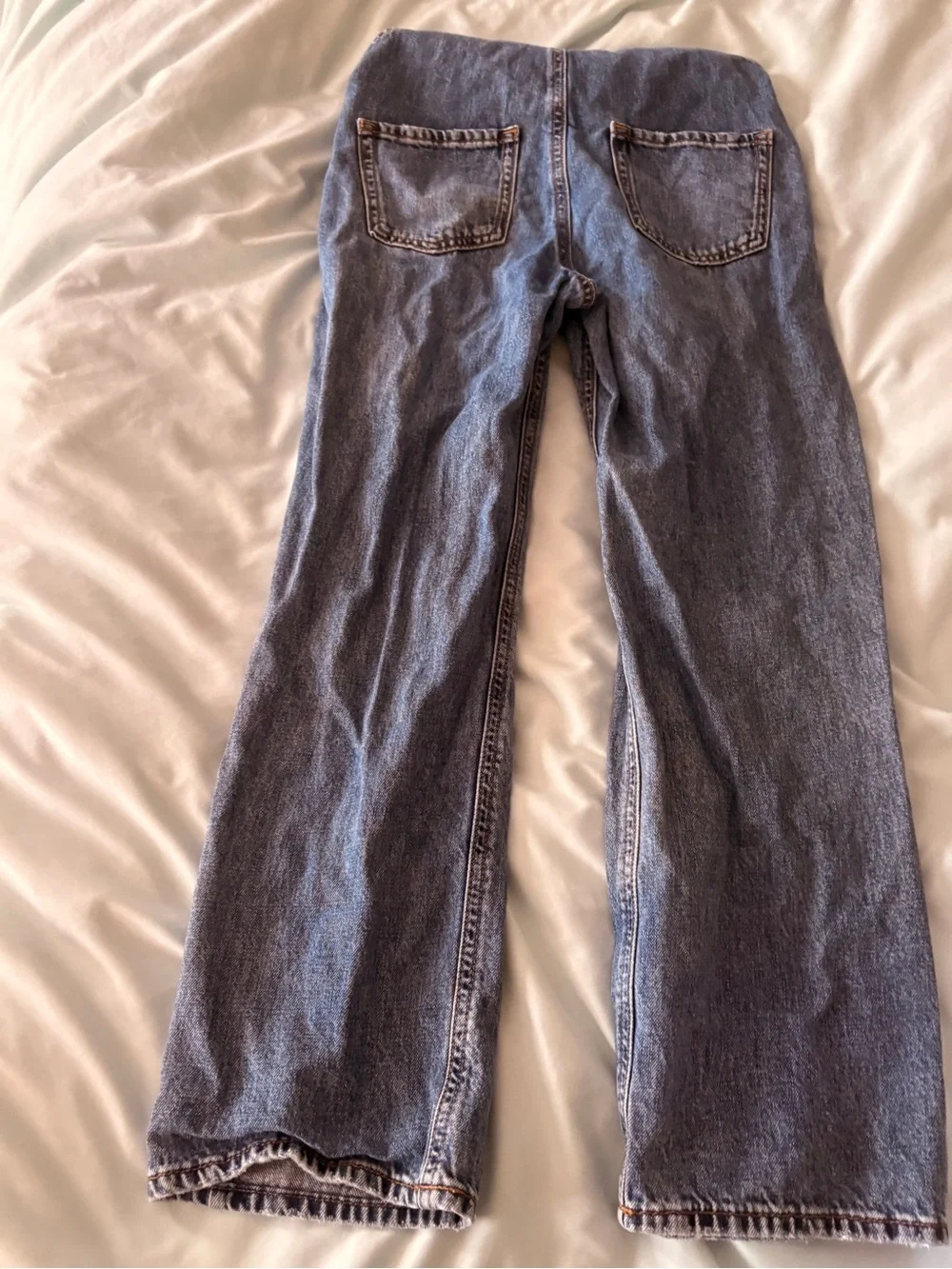GAP Kids Blue Washed Denim Overalls youth large